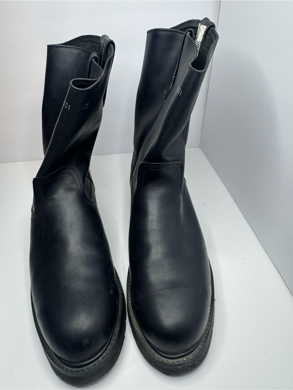 Calexico Men's Black Leather Slip-On Boots Size 12